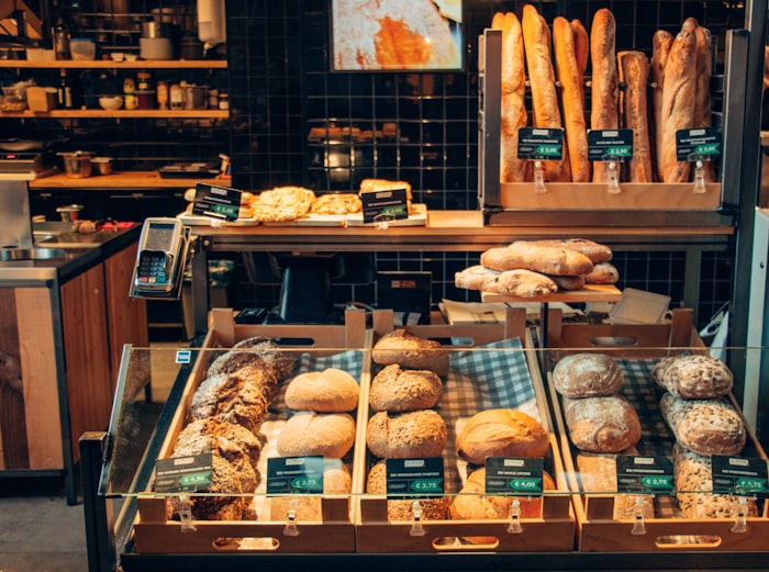 Vitrine de la boulangerie